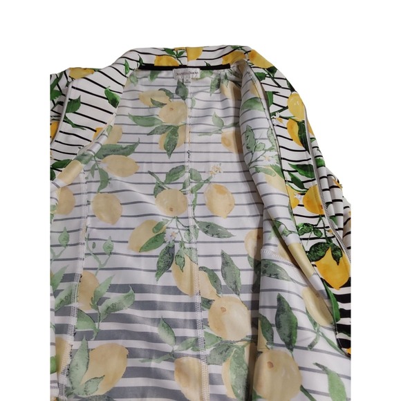 Drpers & Damons Jacket Womans Sz XL Light Weight Coat Lemons Yellow Dopamine - Picture 10 of 11